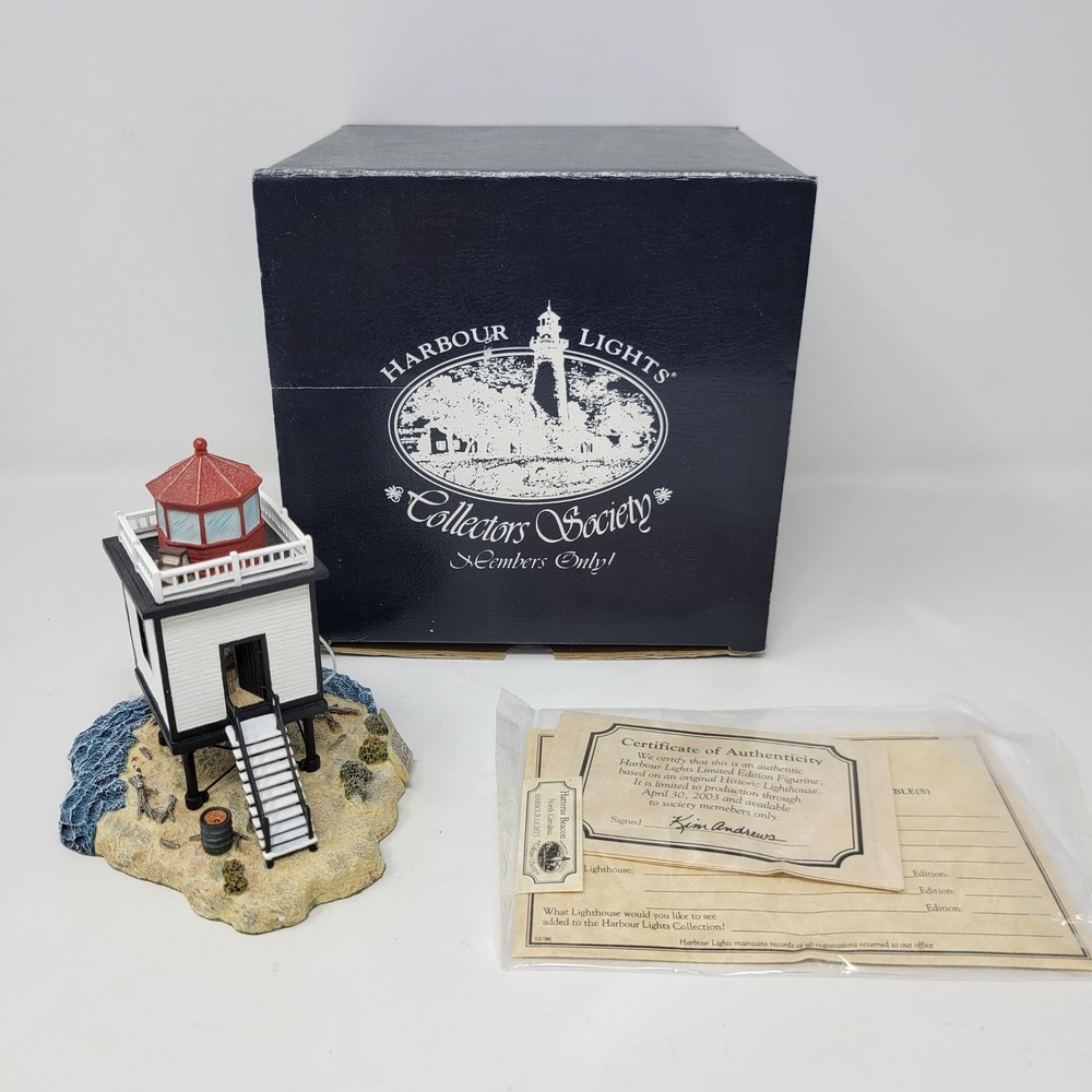 Harbour Lights Hatteras Beacon North Carolina 537 Collectors Society Box COA‎